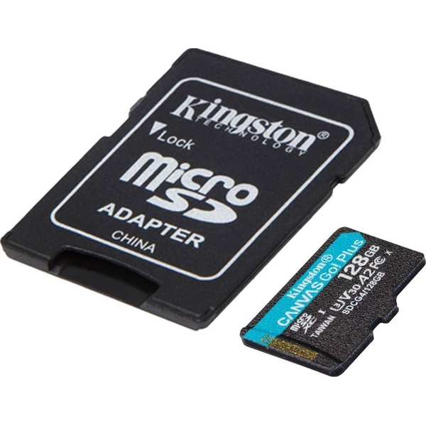 Карта пам'яті Kingston microSDXC 128GB Canvas Go Plus Gen4 +ADP, изображение 3