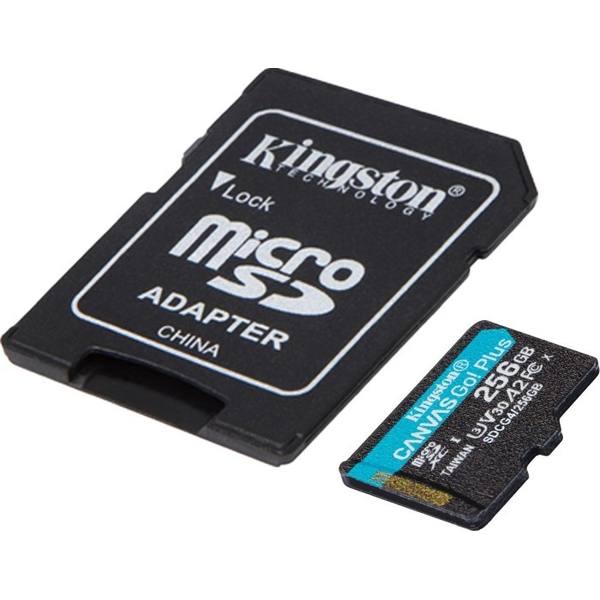 Карта пам'яті Kingston microSDXC 256GB Canvas Go Plus Gen4 +ADP, изображение 3