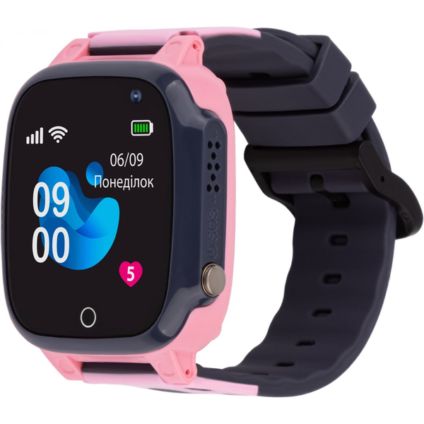 Дитячий годинник AmiGo GO008 Milky GPS WIFI Pink, изображение 2