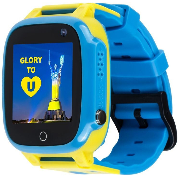 Дитячий годинник AmiGo GLORY GO008 GPS WiFi Blue-Yellow, изображение 3