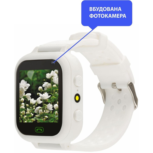 Дитячий годинник AmiGo GO009 Camera+LED WIFI White, изображение 5