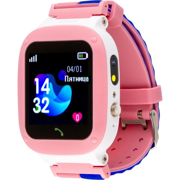 Дитячий годинник AmiGo GO004 Splashproof Camera+LED Pink, изображение 5