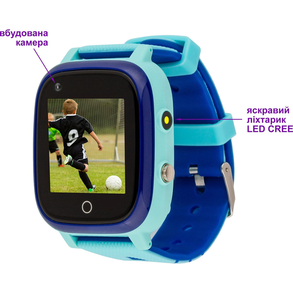 Дитячий годинник AmiGo GO005 4G WIFI Thermometer Blue, изображение 9