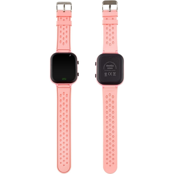 Дитячий годинник AmiGo GO009 Camera+LED WIFI Pink, изображение 3