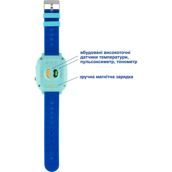 Дитячий годинник AmiGo GO005 4G WIFI Thermometer Blue, изображение 7
