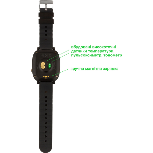 Дитячий годинник AmiGo GO005 4G WIFI Thermometer Black, изображение 2