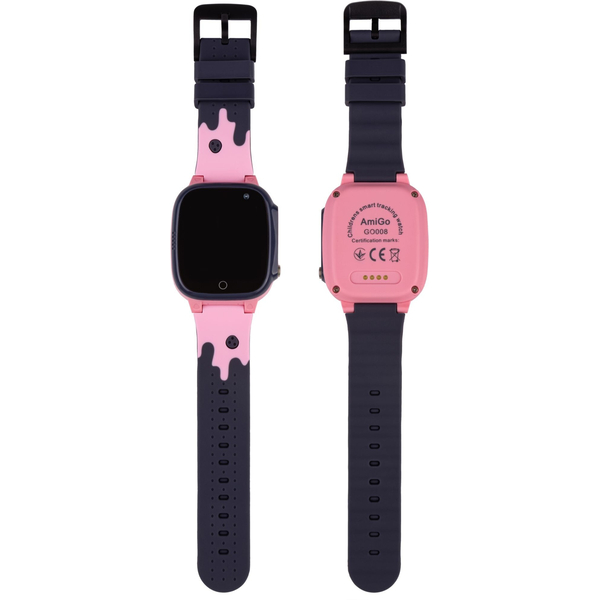 Дитячий годинник AmiGo GO008 Milky GPS WIFI Pink, изображение 6