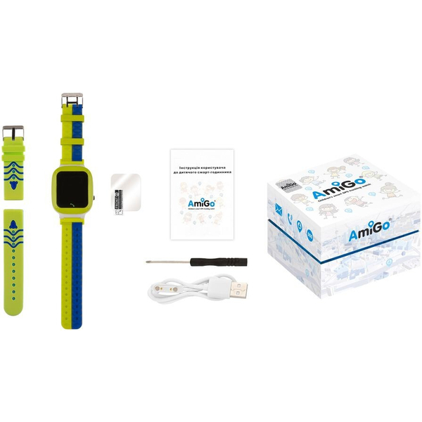 Дитячий годинник AmiGo GO004 Splashproof Camera+LED Green, изображение 8
