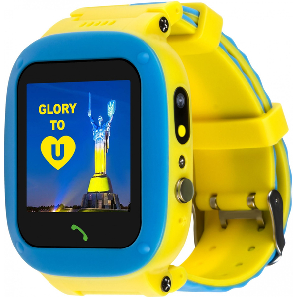 Дитячий годинник AmiGo GLORY GO004 Camera+LED Blue-Yellow, изображение 3
