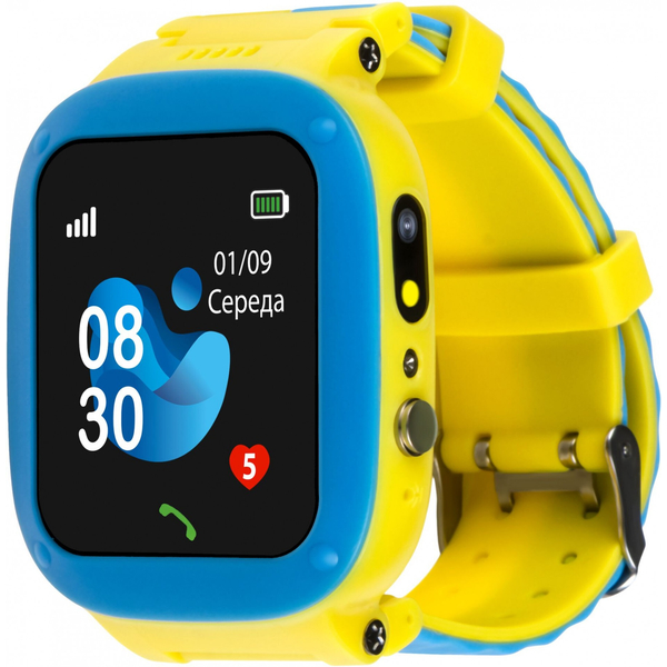 Дитячий годинник AmiGo GLORY GO004 Camera+LED Blue-Yellow, изображение 2