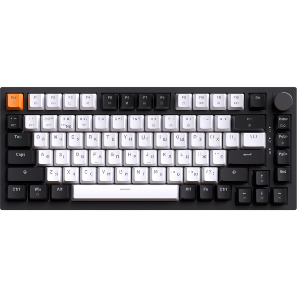 Бездротова механічна клавіатура GamePro Asgard Valhalla (MK160B Pro) 75% QLAB orange switches