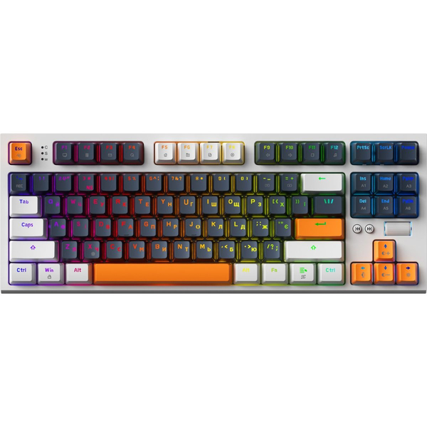 Дротова механічна клавіатура GamePro MK180W (Red) з Hot-Swap RGB White