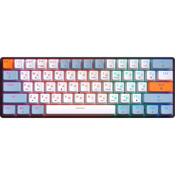 Дротова механічна клавіатура GamePro MK130R (Red) з Hot-Swap RGB Black