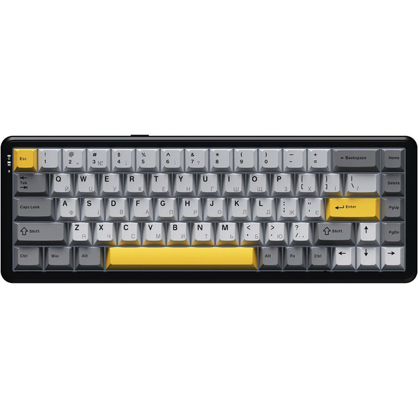 Клавіатура механічна бездротова Ajazz AK680 MAX (8+8K) Magnetic Switch RGB Wireless/BT/USB Black