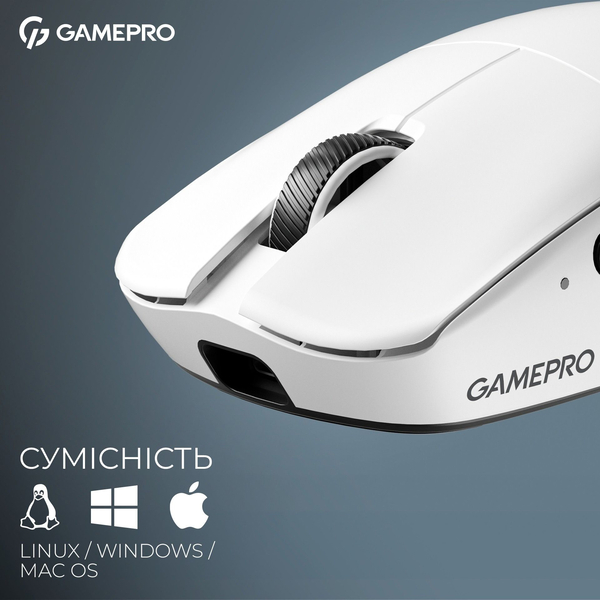 Бездротова ігрова миша GamePro Asgard Odin 8K Wireless/2.4GHz/Bluetooth PixArt PAW3950, изображение 10