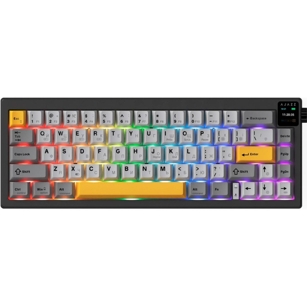 Бездротова механічна клавіатура Ajazz AK650 Flying Fish Switch - Black (AK650-FF-BGY), изображение 2