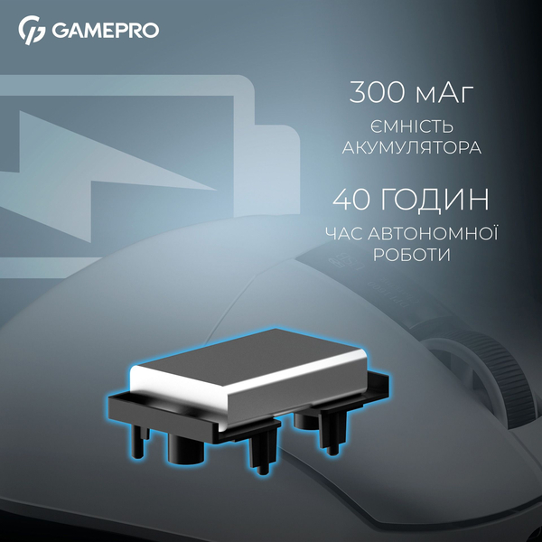 Бездротова ігрова миша GamePro Asgard Thor (GM023W) 1К зарядна станція\ресивер, изображение 7
