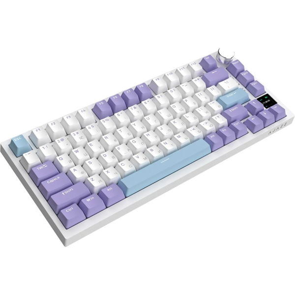 Бездротова механічна клавіатура Ajazz AK820 PRO 75% Flying Fish Switch White RGB (AK820PRO-FF-PWB), изображение 5