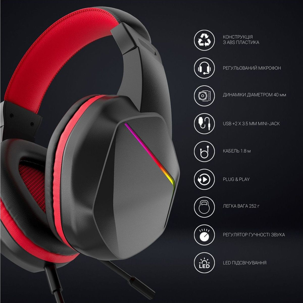 Гарнітура ігрова GamePro (HS311), зображення 5