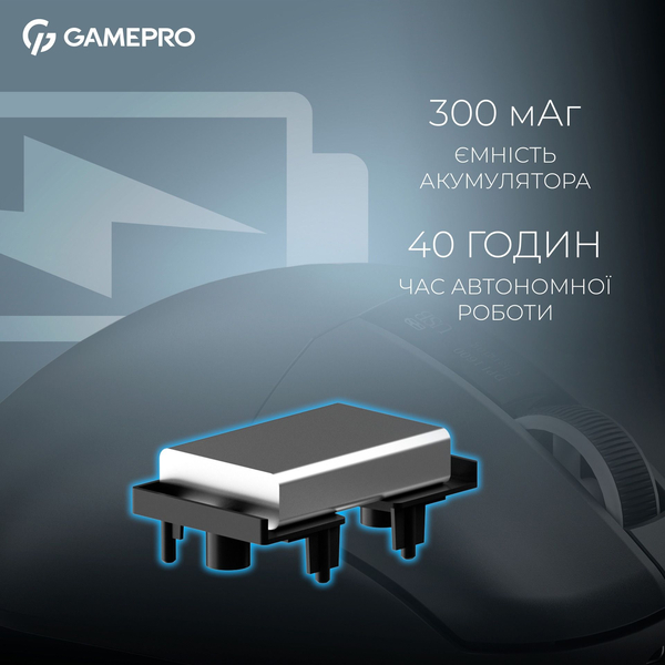 Бездротова ігрова миша GamePro Asgard Thor (GM023B) 1К зарядна станція\ресивер, зображення 7