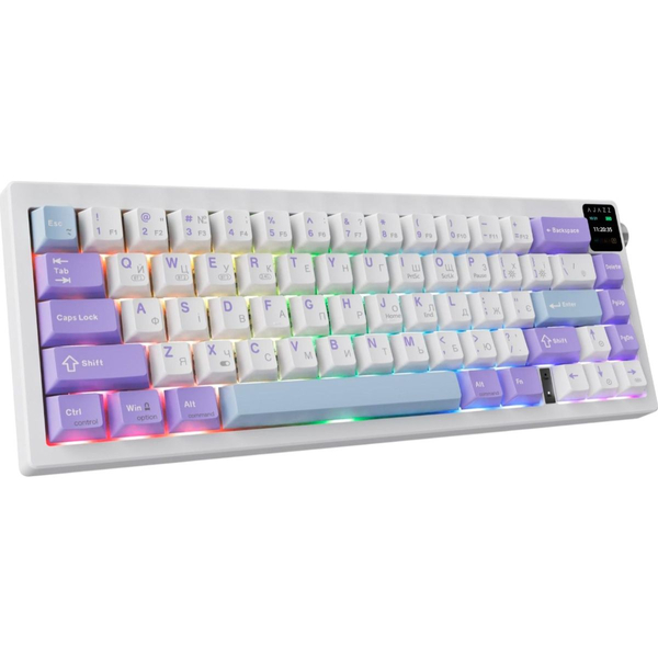 Бездротова механічна клавіатура Ajazz AK650 Flying Fish Switch - Purple (AK650-FF-PWB), изображение 4