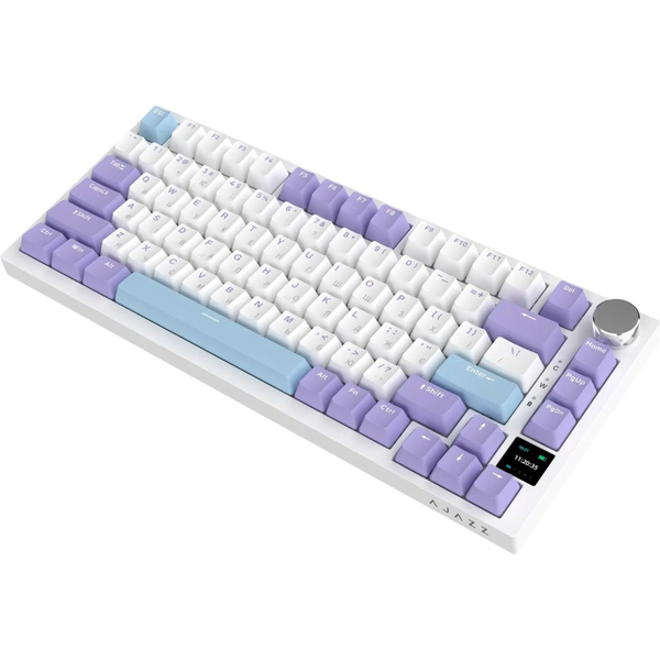 Бездротова механічна клавіатура Ajazz AK820 PRO 75% Flying Fish Switch White RGB (AK820PRO-FF-PWB), изображение 6