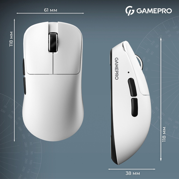 Бездротова ігрова миша GamePro Asgard Odin 8K Wireless/2.4GHz/Bluetooth PixArt PAW3950, изображение 14