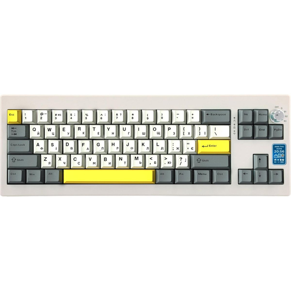 Клавіатура механічна бездротова EPOMAKER Shadow-X Wisteria Linear White (SHX-W-WL), зображення 10