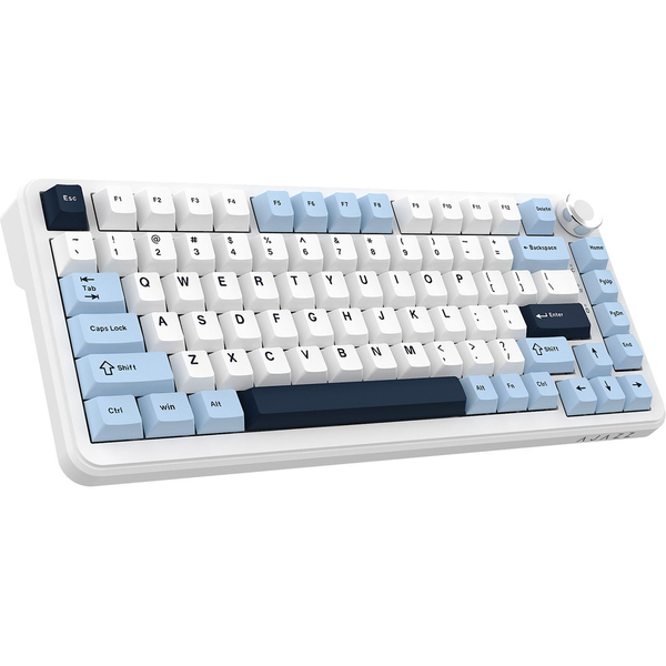 Клавіатура механічна бездротова Ajazz AK820 MAX PLUS Daydream Switch RGB Wireless/BT/USB White, зображення 2