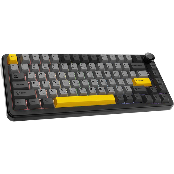Клавіатура механічна бездротова Ajazz AK820 MAX PLUS Daydream Switch RGB Wireless/BT/USB Black, зображення 2
