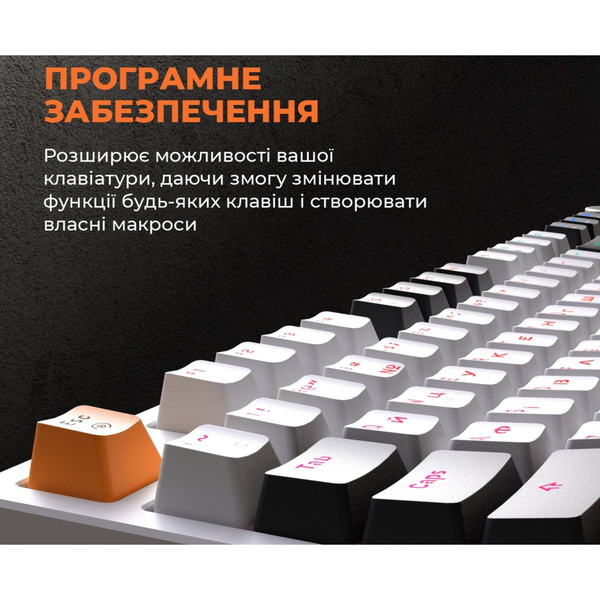 Дротова механічна клавіатура GamePro MK170W (Red) з Hot-Swap RGB White, изображение 10