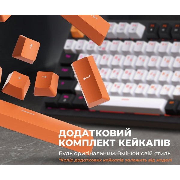 Дротова механічна клавіатура GamePro MK170B (Red) з Hot-Swap RGB Black, изображение 11