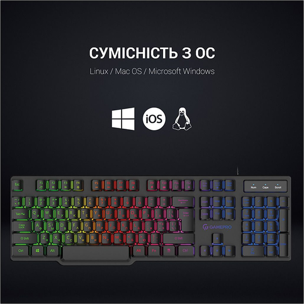 Клавіатура дротова GamePro GK380, зображення 10
