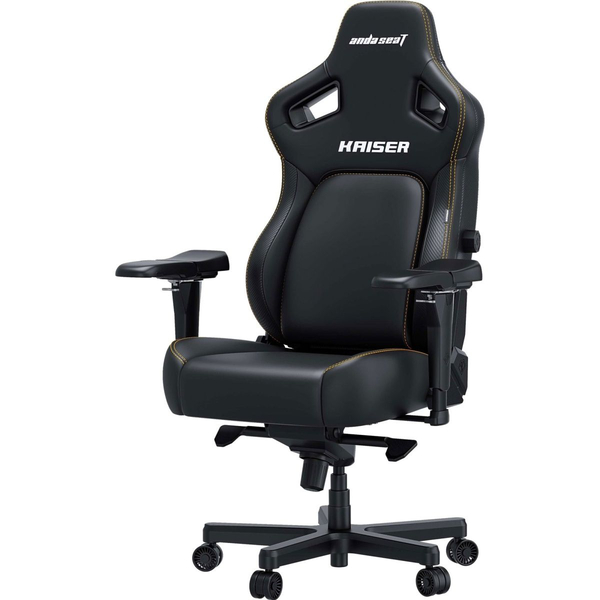 Крісло ігрове Anda Seat Kaiser 4 Black PVC Size L, зображення 2