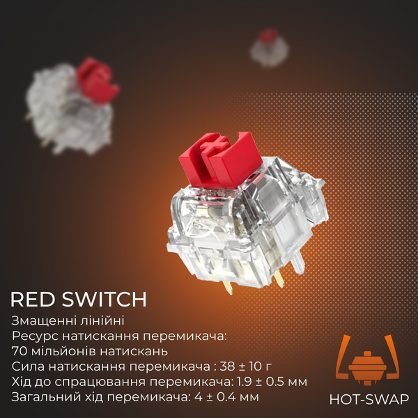 Механічна клавіатура GamePro Genesis Silverlight (MK126), зображення 10