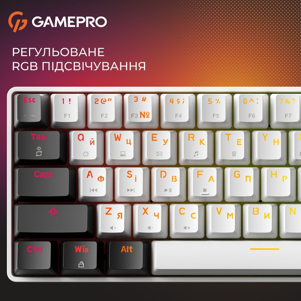 Механічна клавіатура GamePro Genesis Infinity (MK130BW) outemu swithes, зображення 6
