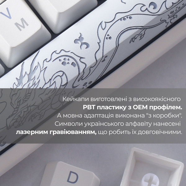 Механічна клавіатура Ducky One 3 Mini Cherry MX Brown RGB White UAA, зображення 13