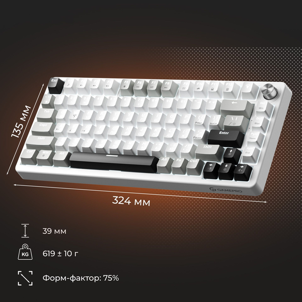 Механічна клавіатура GamePro Genesis Silverlight (MK126), зображення 11