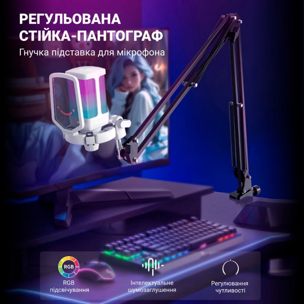 Мікрофон Fifine Q6TW White, зображення 4