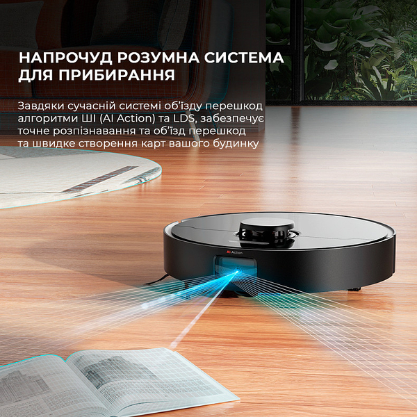 Робот-пилосос Xiaomi Dreame Bot D10s Pro Black (RLS6A) EU, изображение 2
