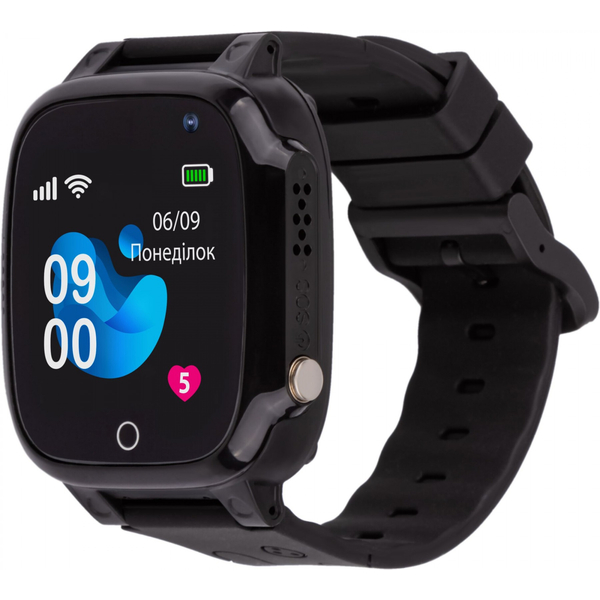 Смарт-годинник для дітей AmiGo GO008 MILKY GPS WIFI Black