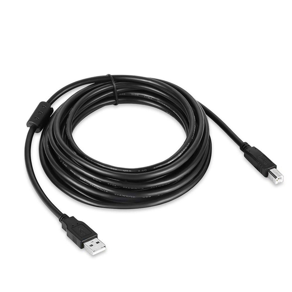Кабель Colorway USB 2.0 до BM Print Cable 3 м чорний (CW-CBUB073-BK), зображення 2