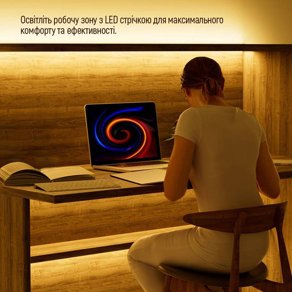 Світлодіодна LED стрічка ColorWay 3м з живленням від USB холодний білий (CW-LD03), изображение 9