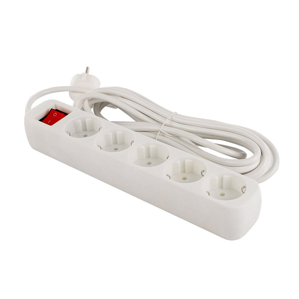 Мережевий фільтр СolorWay 5 розеток/5M White (CW-PSEA55W), изображение 2