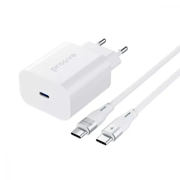 Мережевий зарядний пристрій Proove Rapid 30W (Type-C) + кабель Type-C to Type-C (WCRP30012202)