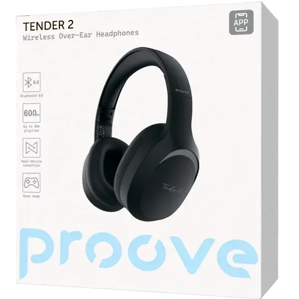 Бездротові навушники Proove Tender 2 (APP) (чорний), Цвет: Черный, изображение 8