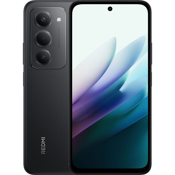 Смартфон Xiaomi Redmi 15 4G 6/128GB Midnight Black Global EU (no charger), Пам'ять: 128 Гб, Колір: Чорний, Оригінальна назва кольору: Black, Батарея, мAч: 7000 мА·год