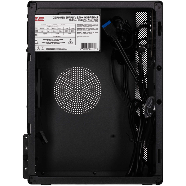 Корпус 2E Credo V200B з БЖ 400W Black (2E-V200B-400), зображення 4