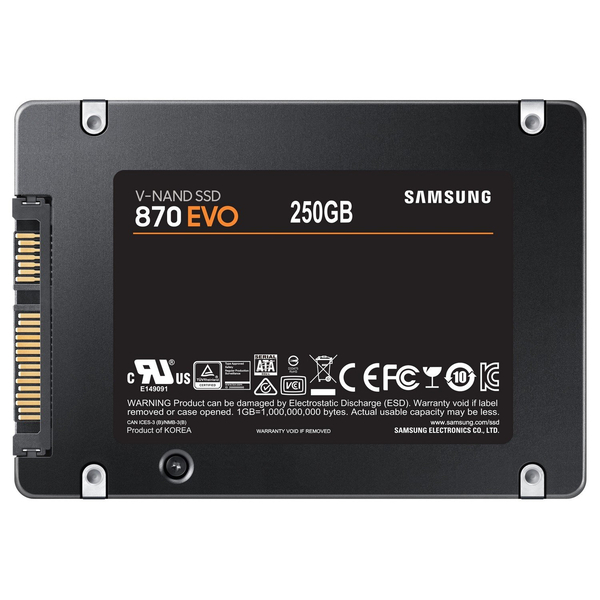 SSD накопичувач Samsung 2.5" 250GB SATA 870 EVO, изображение 4