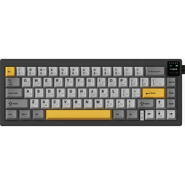 Дротова механічна клавіатура Ajazz AK650 Day Dream switches Gradient Black Gray (AK650-DD-BG)